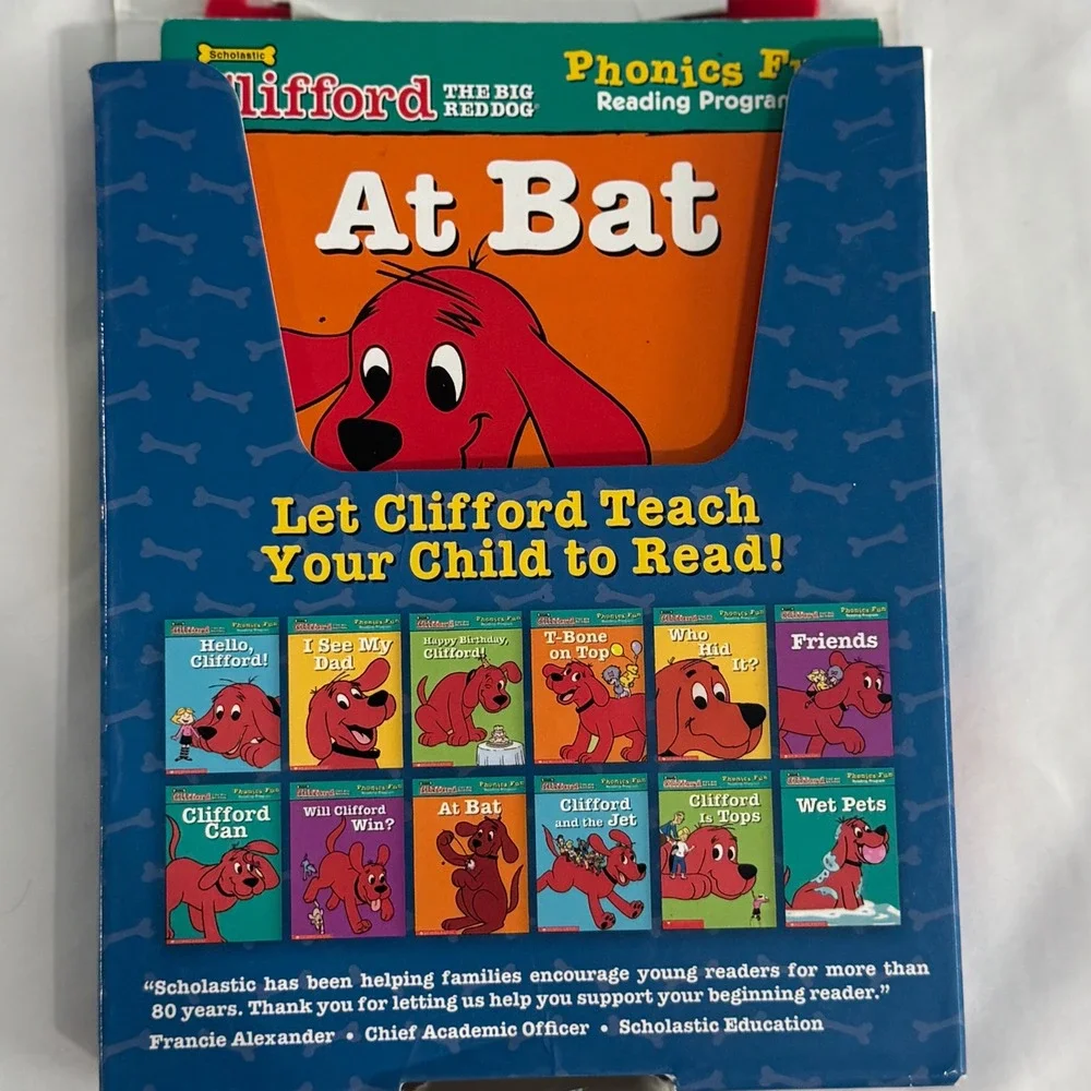 Vtg Clifford the Big Red Dog Phonics Reading Program Pack 1 Scholastic Book Set